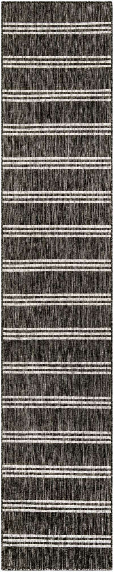 Charcoal 2' 7 x 13' 1 Jill Zarin Outdoor Runner Area Rug Weather Resistant for Patio, Deck, Terrace, Balcony, Porch Durable 100% Polypropylene Carpet for Outside for Sale at Rug Engine