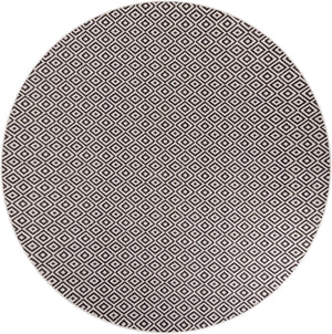 Charcoal Gray 10' x 10' Jill Zarin Outdoor Round Area Rug Weather Resistant for Patio, Deck, Terrace, Balcony, Porch Durable 100% Polypropylene Carpet for Outside for Sale at Rug Engine