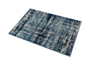 Blue 2' 2 x 3' 3 Malibu Rectangle Area Rug 70% Polypropylene & 30% Polyester Colorful Modern Carpet for Living, Dining, Office, Bedrooms for Sale at Rug Engine
