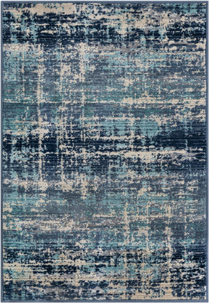 Blue 2' 2 x 3' 3 Malibu Rectangle Area Rug 70% Polypropylene & 30% Polyester Colorful Modern Carpet for Living, Dining, Office, Bedrooms for Sale at Rug Engine
