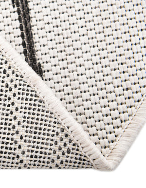 Charcoal Ivory 13' 1 x 13' 1 Outdoor Botanical Round Area Rug Weather Resistant for Patio, Deck, Terrace, Balcony, Porch Polypropylene Garden Floral Tropical Carpet for Sale at Rug Engine