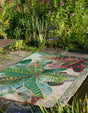 Multicolor 10' x 14' 2 Outdoor Botanical Rectangle Area Rug Weather Resistant for Patio, Deck, Terrace, Balcony, Porch Polypropylene Garden Floral Tropical Carpet for Sale at Rug Engine