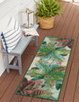 Multicolor 2' x 8' Outdoor Botanical Runner Area Rug Weather Resistant for Patio, Deck, Terrace, Balcony, Porch Polypropylene Garden Floral Tropical Carpet for Sale at Rug Engine