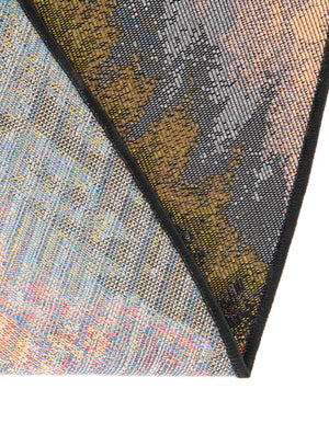 Multicolor 6' 1 x 6' 1 Outdoor Coastal Round Area Rug Weather Resistant for Patio, Deck, Terrace, Balcony, Porch 100% Polypropylene Coastal Decor Carpet for Sale at Rug Engine