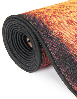 Multicolor 2' x 6' 1 Outdoor Coastal Runner Area Rug Weather Resistant for Patio, Deck, Terrace, Balcony, Porch 100% Polypropylene Coastal Decor Carpet for Sale at Rug Engine