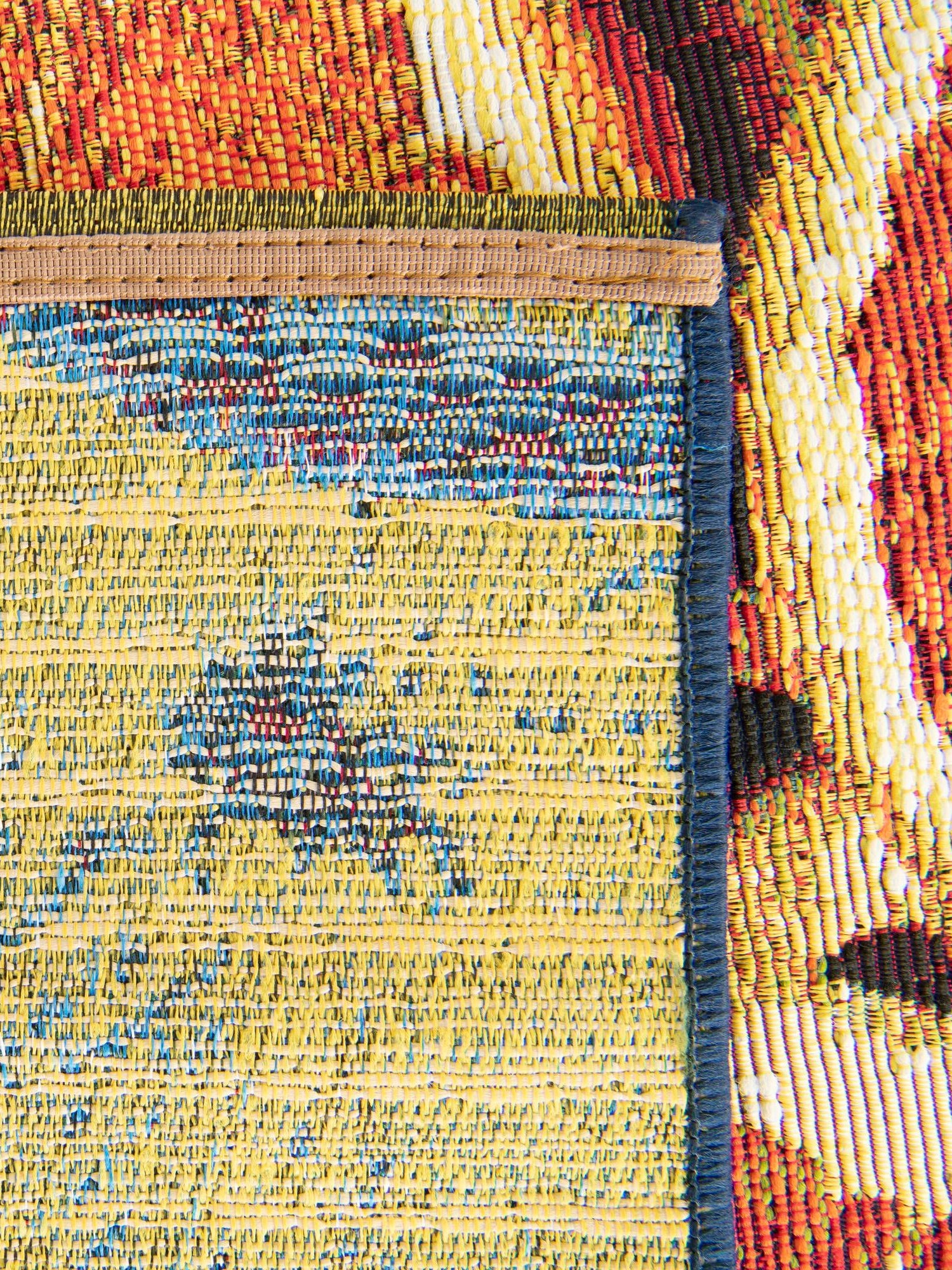 Multicolor 7' 10 x 10' Outdoor Coastal Rectangle Area Rug Weather Resistant for Patio, Deck, Terrace, Balcony, Porch 100% Polypropylene Coastal Decor Carpet for Sale at Rug Engine
