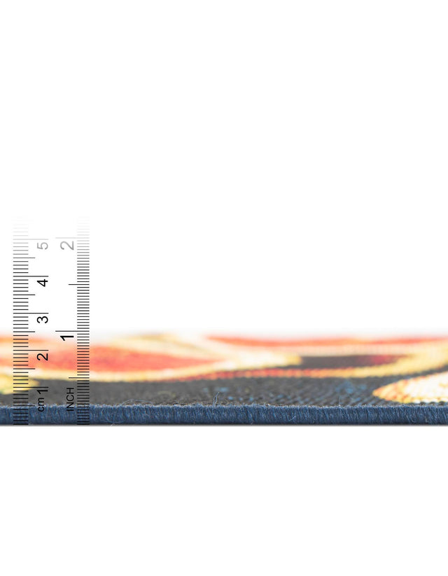 Multicolor 2' 7 x 10' Outdoor Coastal Runner Area Rug Weather Resistant for Patio, Deck, Terrace, Balcony, Porch 100% Polypropylene Coastal Decor Carpet for Sale at Rug Engine