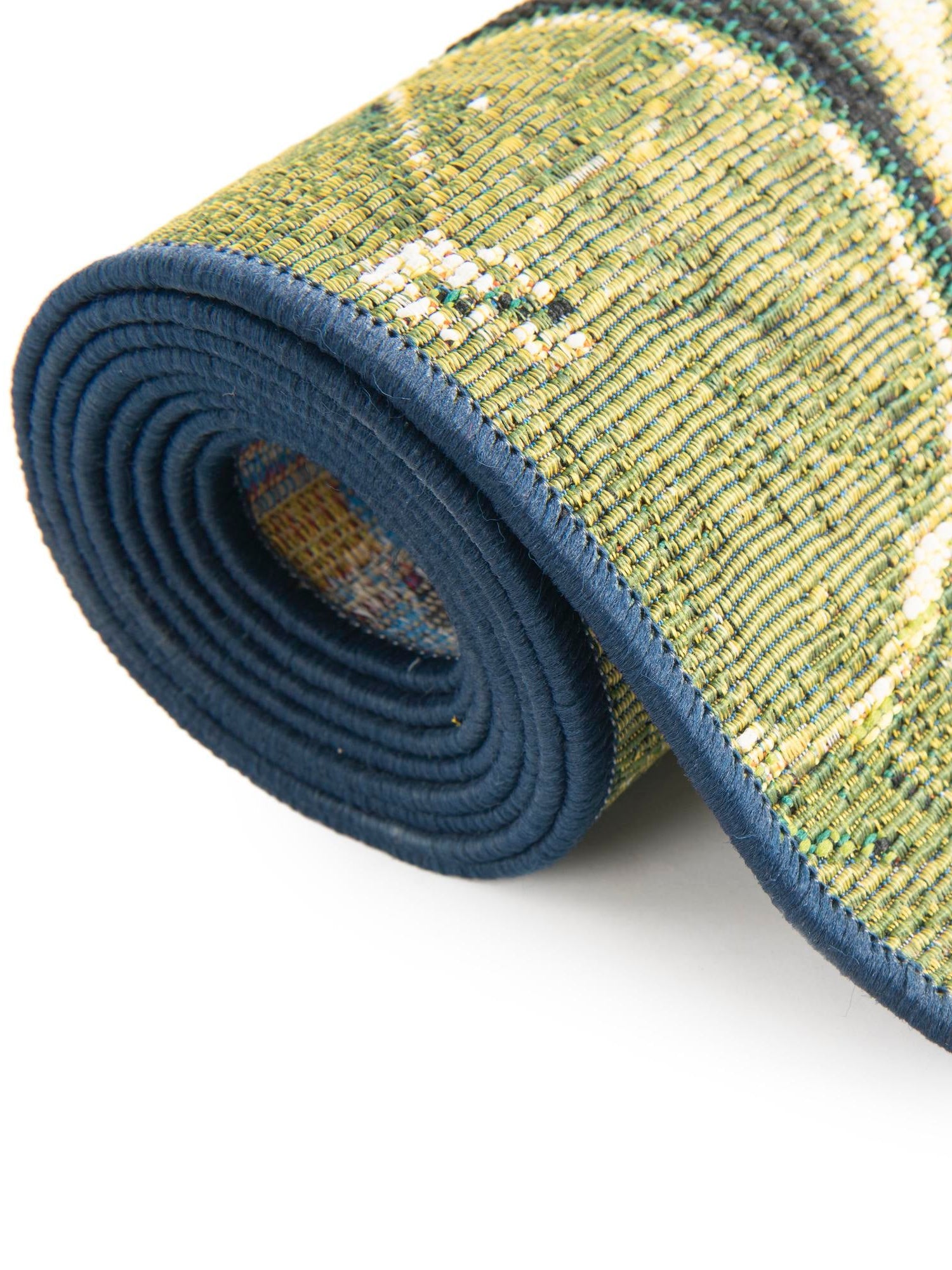 Multicolor 12' x 12' Outdoor Coastal Square Area Rug Weather Resistant for Patio, Deck, Terrace, Balcony, Porch 100% Polypropylene Coastal Decor Carpet for Sale at Rug Engine