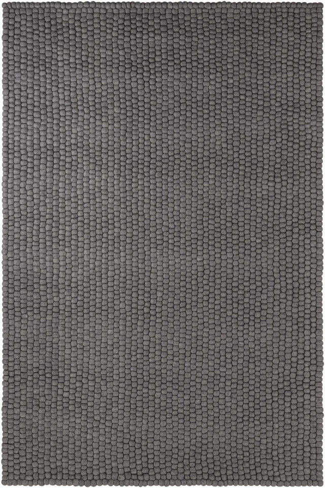 Gray 6' 1 x 9' Felt Ball Rectangle Area Rug Stunning All Natural 100% Wool Luxury Hand Woven Carpet for Modern Home Interiors Soft Touch Marshmallow Rug for Sale at Rug Engine