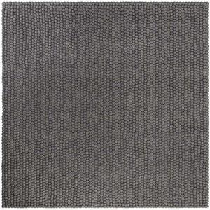 Gray 7' 10 x 7' 10 Felt Ball Square Area Rug Stunning All Natural 100% Wool Luxury Hand Woven Carpet for Modern Home Interiors Soft Touch Marshmallow Rug for Sale at Rug Engine