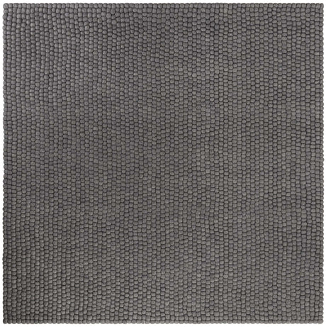 Gray 7' 10 x 7' 10 Felt Ball Square Area Rug Stunning All Natural 100% Wool Luxury Hand Woven Carpet for Modern Home Interiors Soft Touch Marshmallow Rug for Sale at Rug Engine