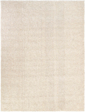 Ivory 10' x 13' 1 Felt Ball Rectangle Area Rug Stunning All Natural 100% Wool Luxury Hand Woven Carpet for Modern Home Interiors Soft Touch Marshmallow Rug for Sale at Rug Engine