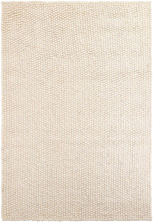 Ivory 7' 1 x 10' Felt Ball Rectangle Area Rug Stunning All Natural 100% Wool Luxury Hand Woven Carpet for Modern Home Interiors Soft Touch Marshmallow Rug for Sale at Rug Engine