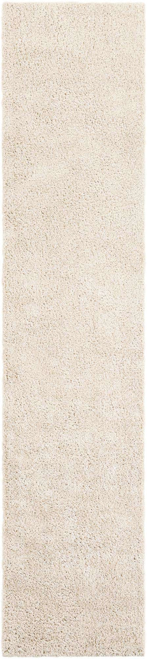Oatmeal Beige 2' 7 x 12' Soft Solid Shag Runner Area Rug Thick Soft Touch Fluffy & Plush Shaggy Pile