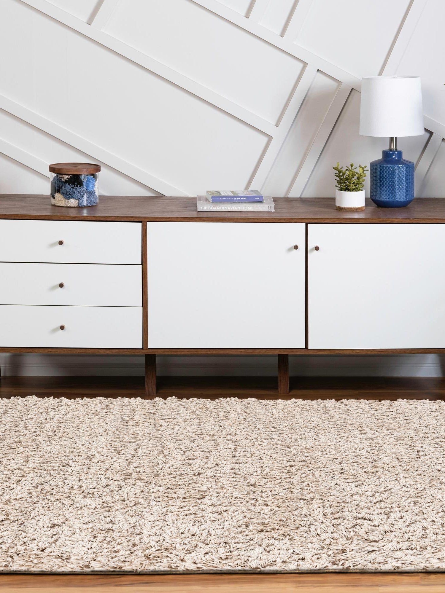 Oatmeal Beige 4' 1 x 6' 1 Soft Solid Shag Oval Area Rug Thick Soft Touch Fluffy & Plush Shaggy Pile