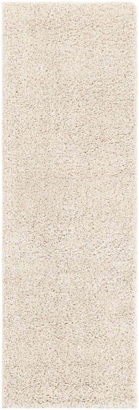 Oatmeal Beige 2' x 6' 1 Soft Solid Shag Runner Area Rug Thick Soft Touch Fluffy & Plush Shaggy Pile
