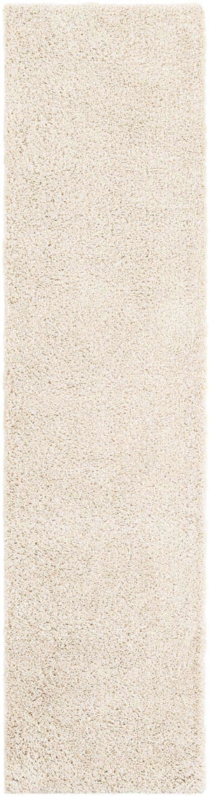 Oatmeal Beige 2' x 8' Soft Solid Shag Runner Area Rug Thick Soft Touch Fluffy & Plush Shaggy Pile