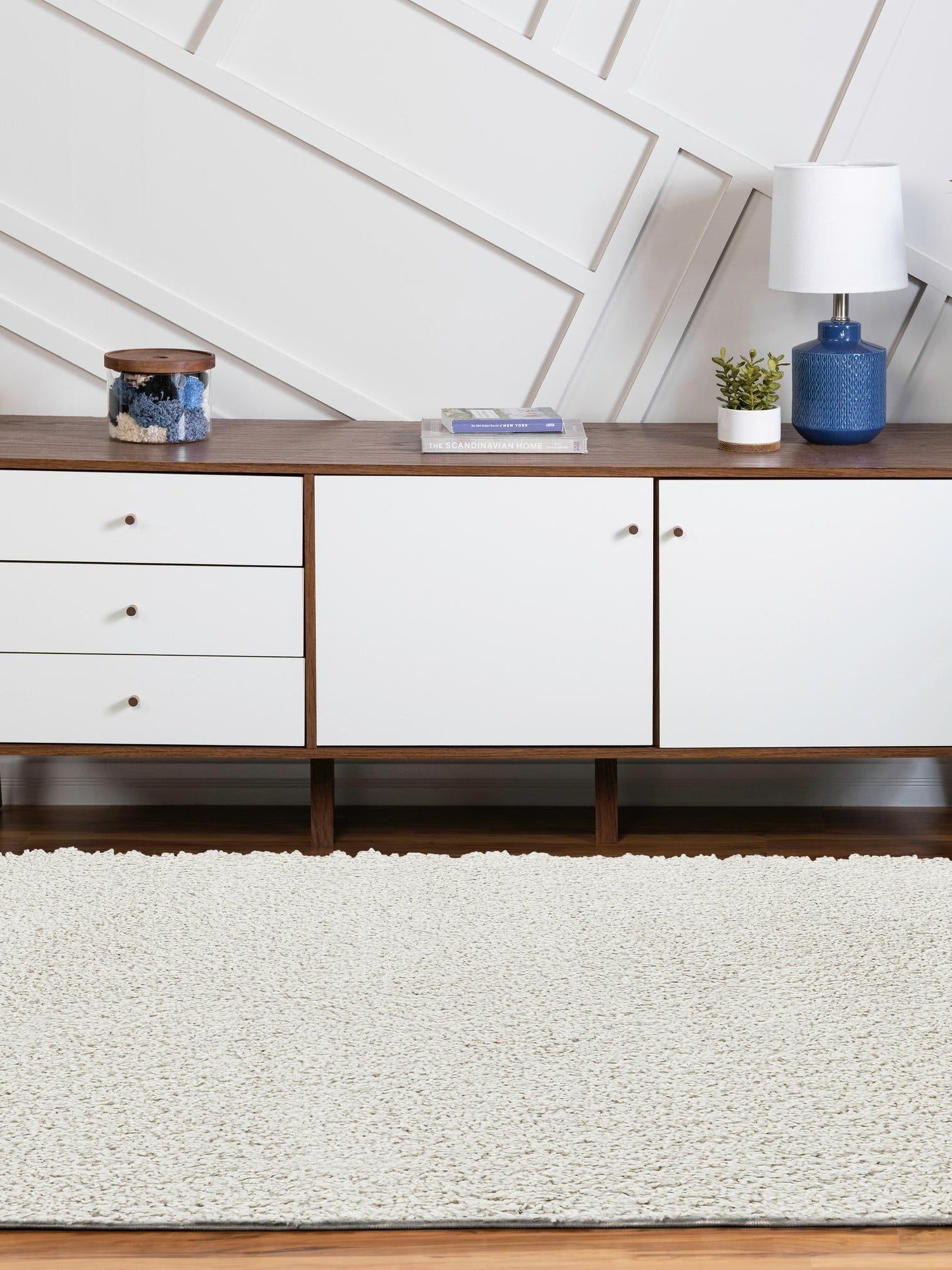 White 5' 3 x 8' Soft Solid Shag Oval Area Rug Thick Soft Touch Fluffy & Plush Shaggy Pile 100% Polypropylene Minimalist Carpet for Modern Home Interiors for Sale at Rug Engine