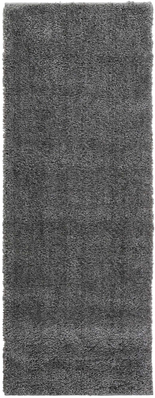 Gray 2' x 5' 3 Solo Runner Area Rug Thick Soft Touch Fluffy & Plush Shaggy Pile