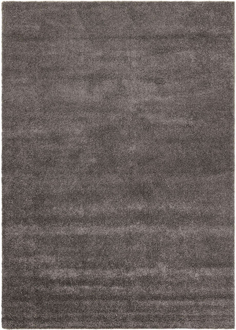 Gray 7' 10 x 11' Solo Rectangle Area Rug Thick Soft Touch Fluffy & Plush Shaggy Pile