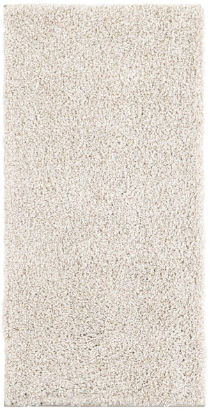 Ivory 2' x 4' 1 Solo Runner Area Rug Thick Soft Touch Fluffy & Plush Shaggy Pile