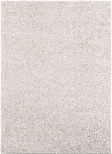 Ivory 7' 10 x 11' Solo Rectangle Area Rug Thick Soft Touch Fluffy & Plush Shaggy Pile