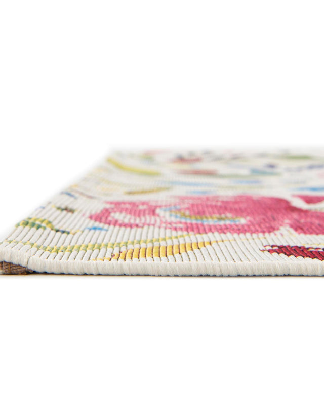 Multicolor 5' 3 x 8' Outdoor Botanical Rectangle Area Rug Weather Resistant for Patio, Deck, Terrace, Balcony, Porch Polypropylene Garden Floral Tropical Carpet for Sale at Rug Engine