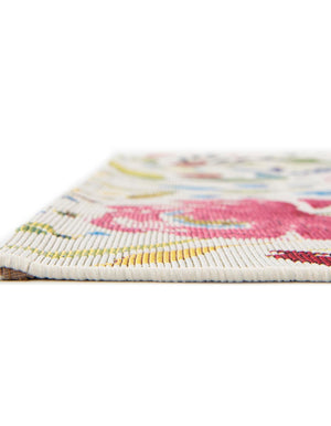 Multicolor 4' 1 x 6' 1 Outdoor Botanical Rectangle Area Rug Weather Resistant for Patio, Deck, Terrace, Balcony, Porch Polypropylene Garden Floral Tropical Carpet for Sale at Rug Engine