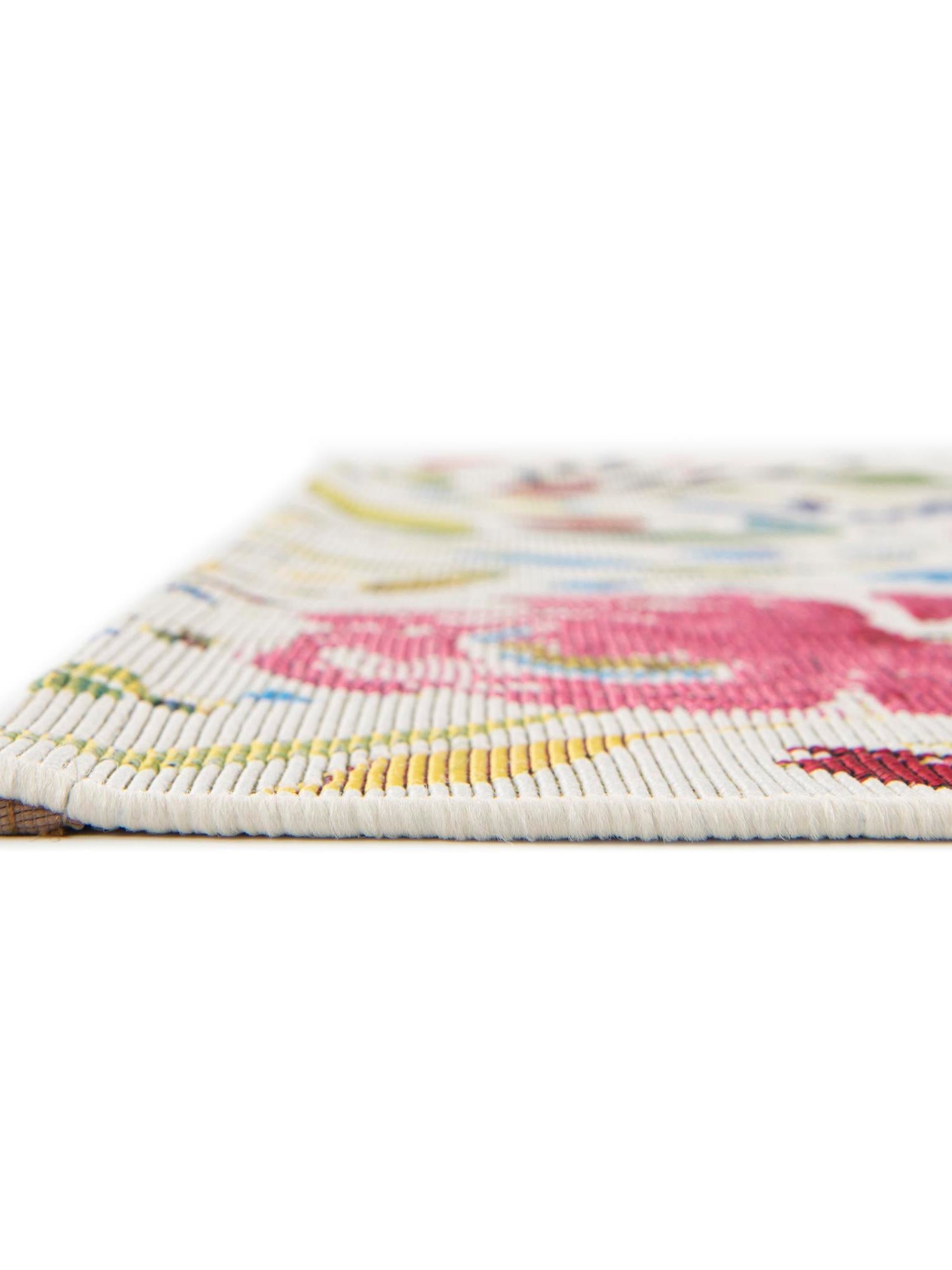 Multicolor 2' 7 x 12' Outdoor Botanical Runner Area Rug Weather Resistant for Patio, Deck, Terrace, Balcony, Porch Polypropylene Garden Floral Tropical Carpet for Sale at Rug Engine