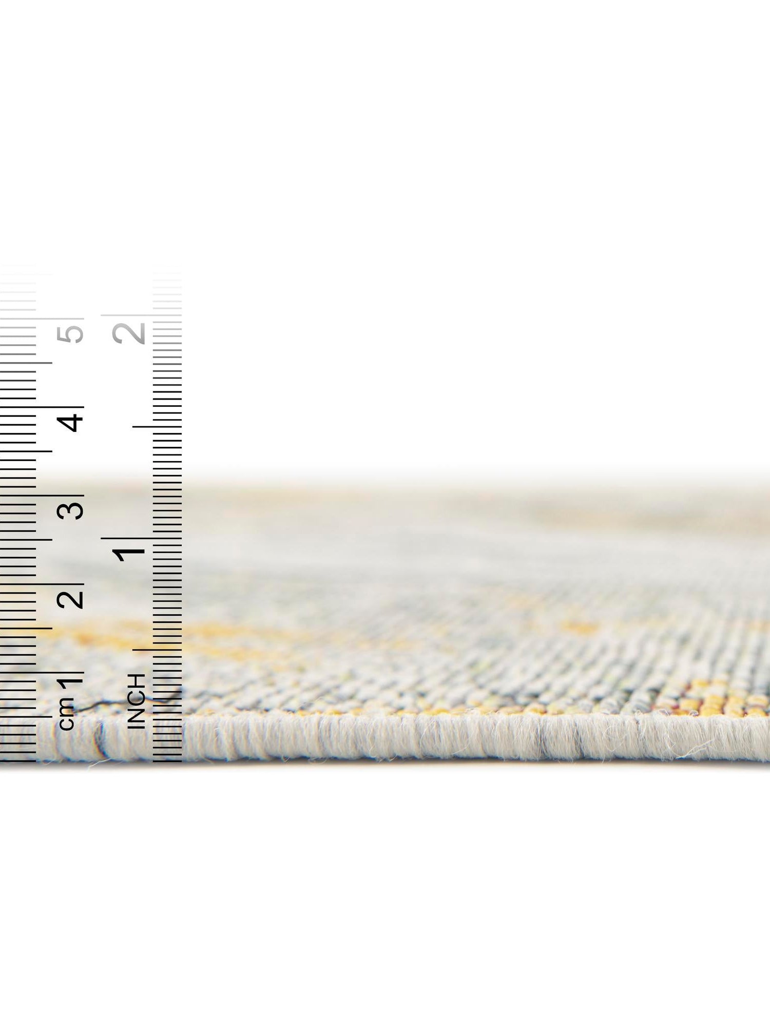 Gray Ivory Yellow 6' 1 x 9' Outdoor Botanical Rectangle Area Rug Weather Resistant for Patio, Deck, Terrace, Balcony, Porch Polypropylene Garden Floral Tropical Carpet for Sale at Rug Engine