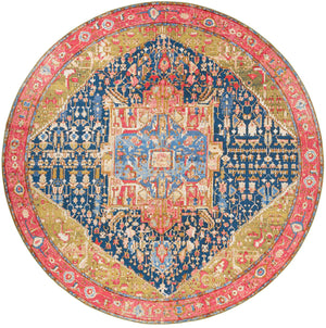 Multicolor 12' x 12' Outdoor Traditional Round Rug