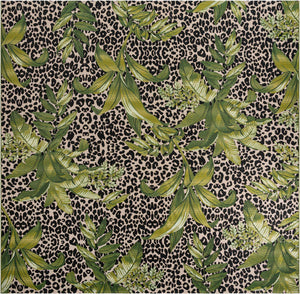 Green 12' x 12' Outdoor Botanical Square Area Rug Weather Resistant for Patio, Deck, Terrace, Balcony, Porch Polypropylene Garden Floral Tropical Carpet for Sale at Rug Engine