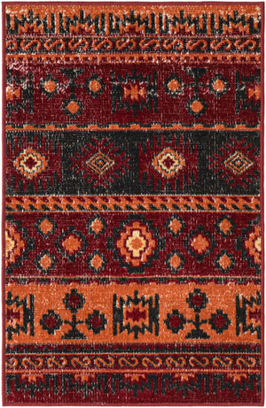 Rust Red 2' x 3' 1 Lucerne Rectangle Area Rug 100% Polypropylene Traditional Classic Easy Clean Carpet for Kitchens, Living Rooms, Bedroom, Office for Sale at Rug Engine
