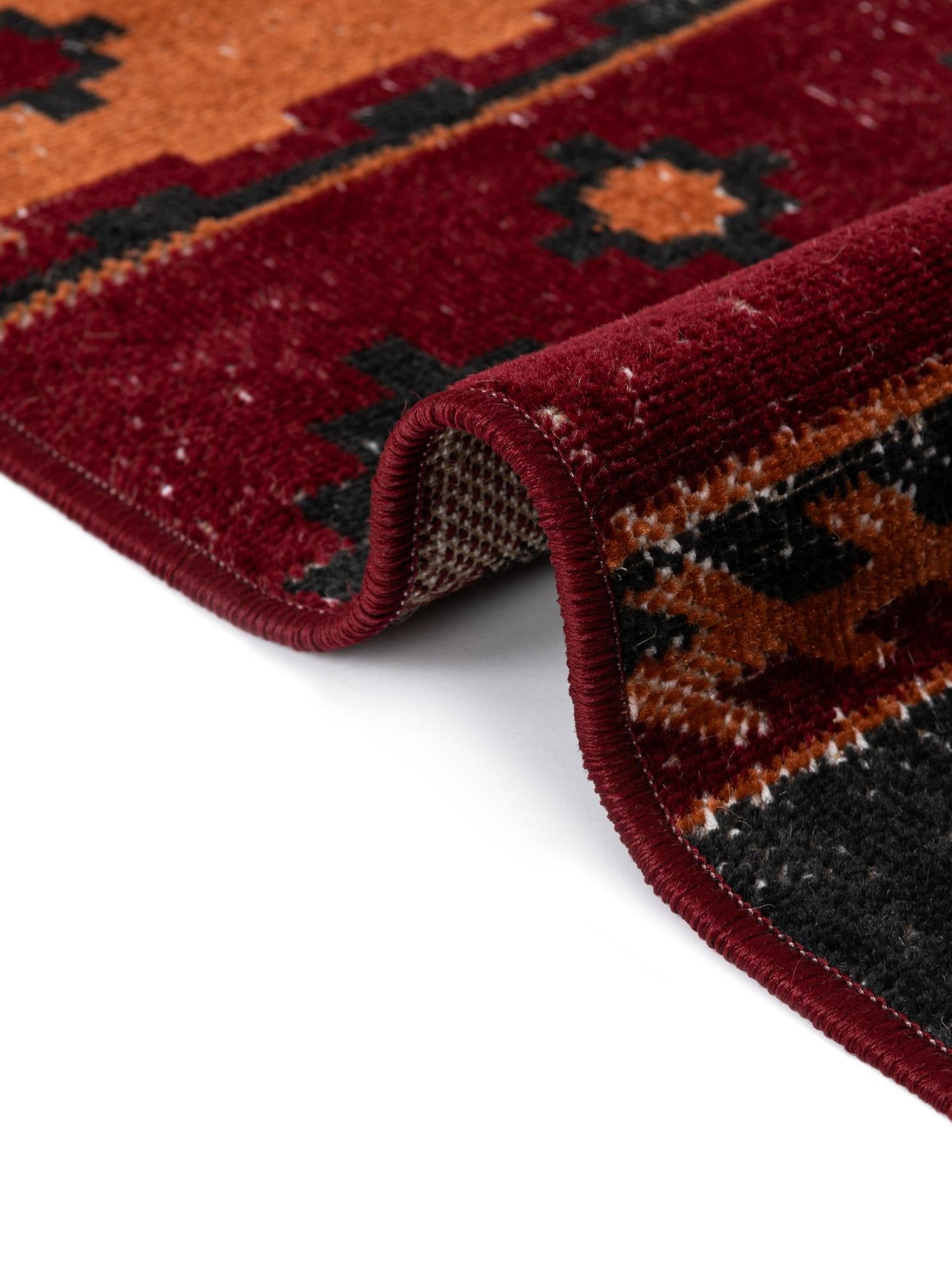 Rust Red 6' 1 x 9' Lucerne Oval Area Rug 100% Polypropylene Traditional Classic Easy Clean Carpet for Kitchens, Living Rooms, Bedroom, Office for Sale at Rug Engine