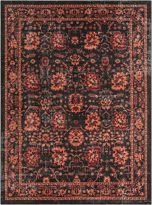 Black 9' 10 x 13' 3 Lucerne Rectangle Area Rug 100% Polypropylene Traditional Classic Easy Clean Carpet for Kitchens, Living Rooms, Bedroom, Office for Sale at Rug Engine