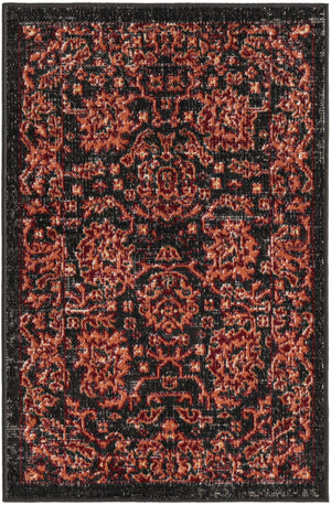Black 2' x 3' 1 Lucerne Rectangle Area Rug 100% Polypropylene Traditional Classic Easy Clean Carpet for Kitchens, Living Rooms, Bedroom, Office for Sale at Rug Engine