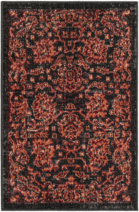 Black 2' x 3' 1 Lucerne Rectangle Area Rug 100% Polypropylene Traditional Classic Easy Clean Carpet for Kitchens, Living Rooms, Bedroom, Office for Sale at Rug Engine