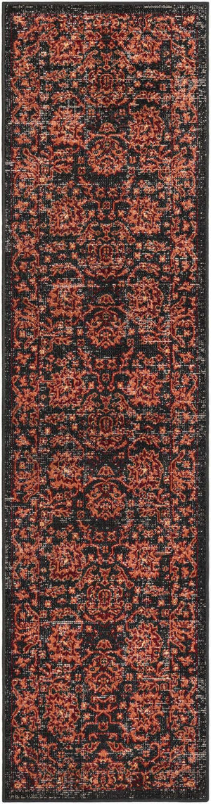 Black 2' x 8' Lucerne Runner Area Rug 100% Polypropylene Traditional Classic Easy Clean Carpet for Kitchens, Living Rooms, Bedroom, Office for Sale at Rug Engine