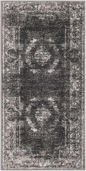 Charcoal 2' x 4' 1 Aarhus Runner Area Rug 100% Polypropylene With Jute Foundation Living Room Bedroom Carpet for Sale at Rug Engine