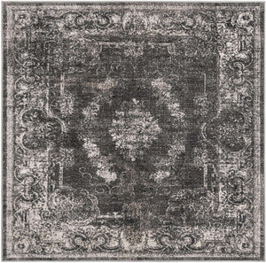Charcoal 5' 3 x 5' 3 Aarhus Square Area Rug 100% Polypropylene With Jute Foundation Living Room Bedroom Carpet for Sale at Rug Engine