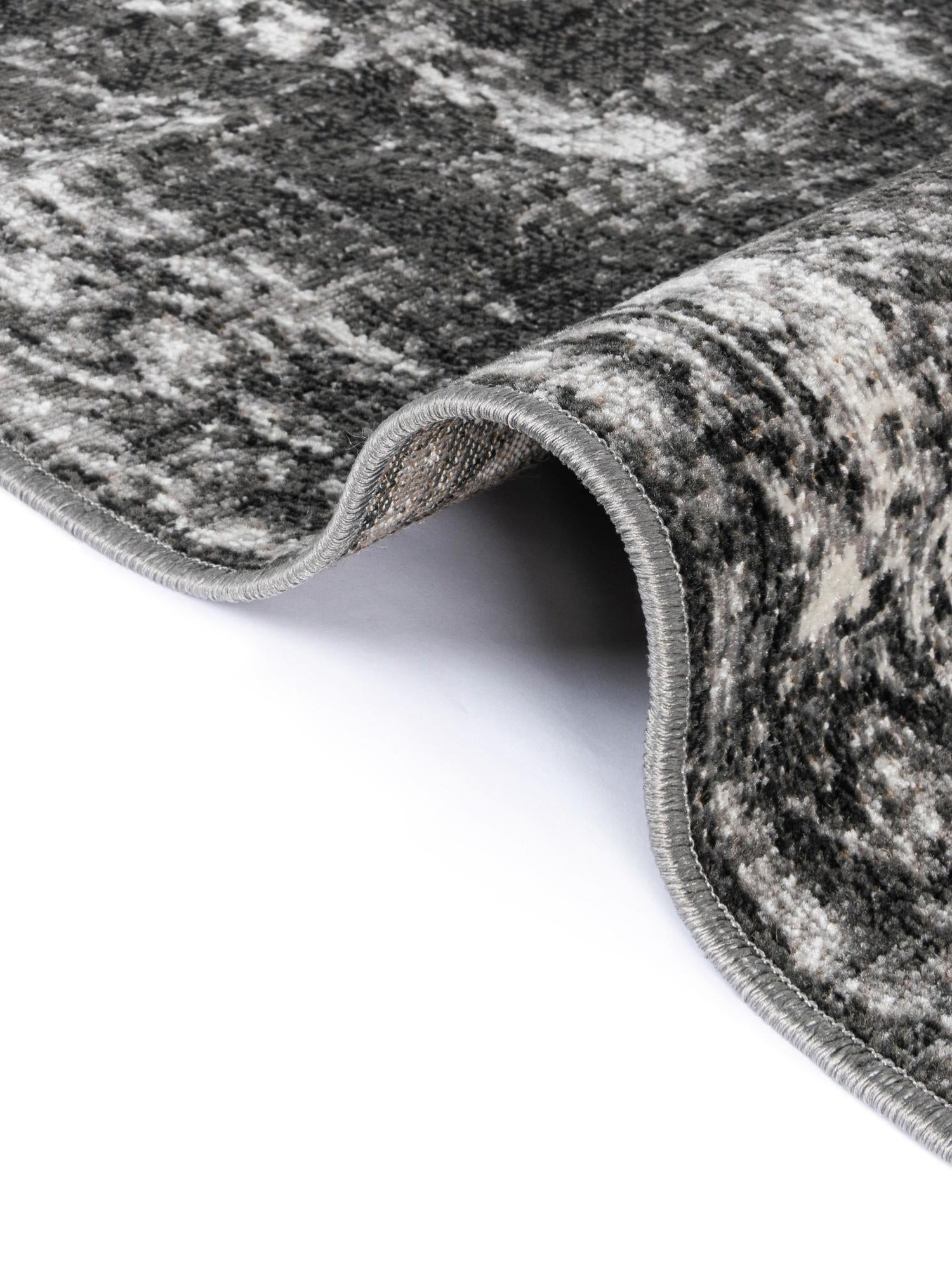 Charcoal 5' 3 x 5' 3 Aarhus Square Area Rug 100% Polypropylene With Jute Foundation Living Room Bedroom Carpet for Sale at Rug Engine