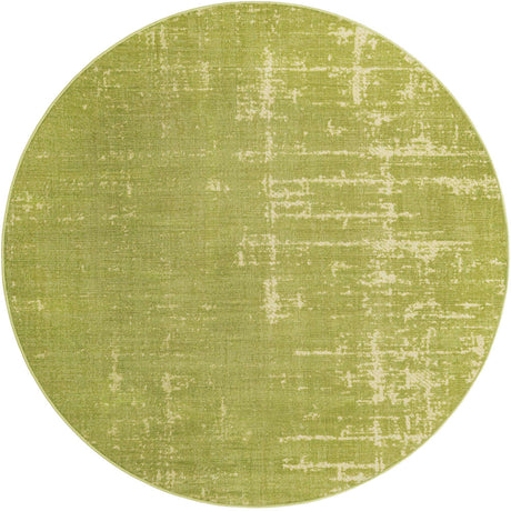 Green 6' 1 x 6' 1 Valencia Round Area Rug Modern Abstract Durable Carpet for Living Room, Dining, Office, Bedrooms, Dorm Rooms for Sale at Rug Engine