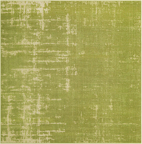 Green 6' 1 x 6' 1 Valencia Square Area Rug Modern Abstract Durable Carpet for Living Room, Dining, Office, Bedrooms, Dorm Rooms for Sale at Rug Engine