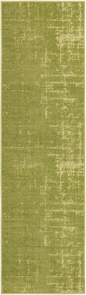 Green 2' x 7' 1 Valencia Runner Area Rug Modern Abstract Durable Carpet for Living Room, Dining, Office, Bedrooms, Dorm Rooms for Sale at Rug Engine
