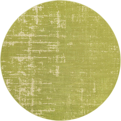 Green 7' 10 x 7' 10 Valencia Round Area Rug Modern Abstract Durable Carpet for Living Room, Dining, Office, Bedrooms, Dorm Rooms for Sale at Rug Engine