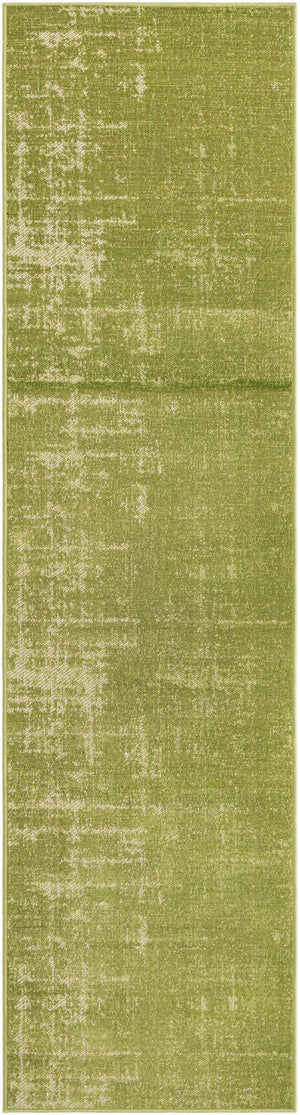 Green 2' x 8' Valencia Runner Area Rug Modern Abstract Durable Carpet for Living Room, Dining, Office, Bedrooms, Dorm Rooms for Sale at Rug Engine