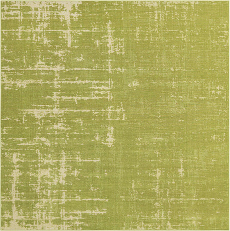 Green 7' 10 x 7' 10 Valencia Square Area Rug Modern Abstract Durable Carpet for Living Room, Dining, Office, Bedrooms, Dorm Rooms for Sale at Rug Engine