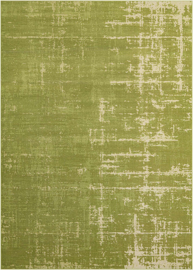 Green 7' 10 x 11' Valencia Rectangle Area Rug Modern Abstract Durable Carpet for Living Room, Dining, Office, Bedrooms, Dorm Rooms for Sale at Rug Engine