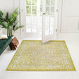 Light Green 6' 1 x 6' 1 New Classical Square Area Rug 70% Polypropylene & 30% Polyester Traditional Vintage Distressed Carpet for Interior Design Home Decor for Sale at Rug Engine