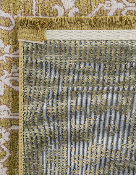 Light Green 6' 1 x 6' 1 New Classical Square Area Rug 70% Polypropylene & 30% Polyester Traditional Vintage Distressed Carpet for Interior Design Home Decor for Sale at Rug Engine